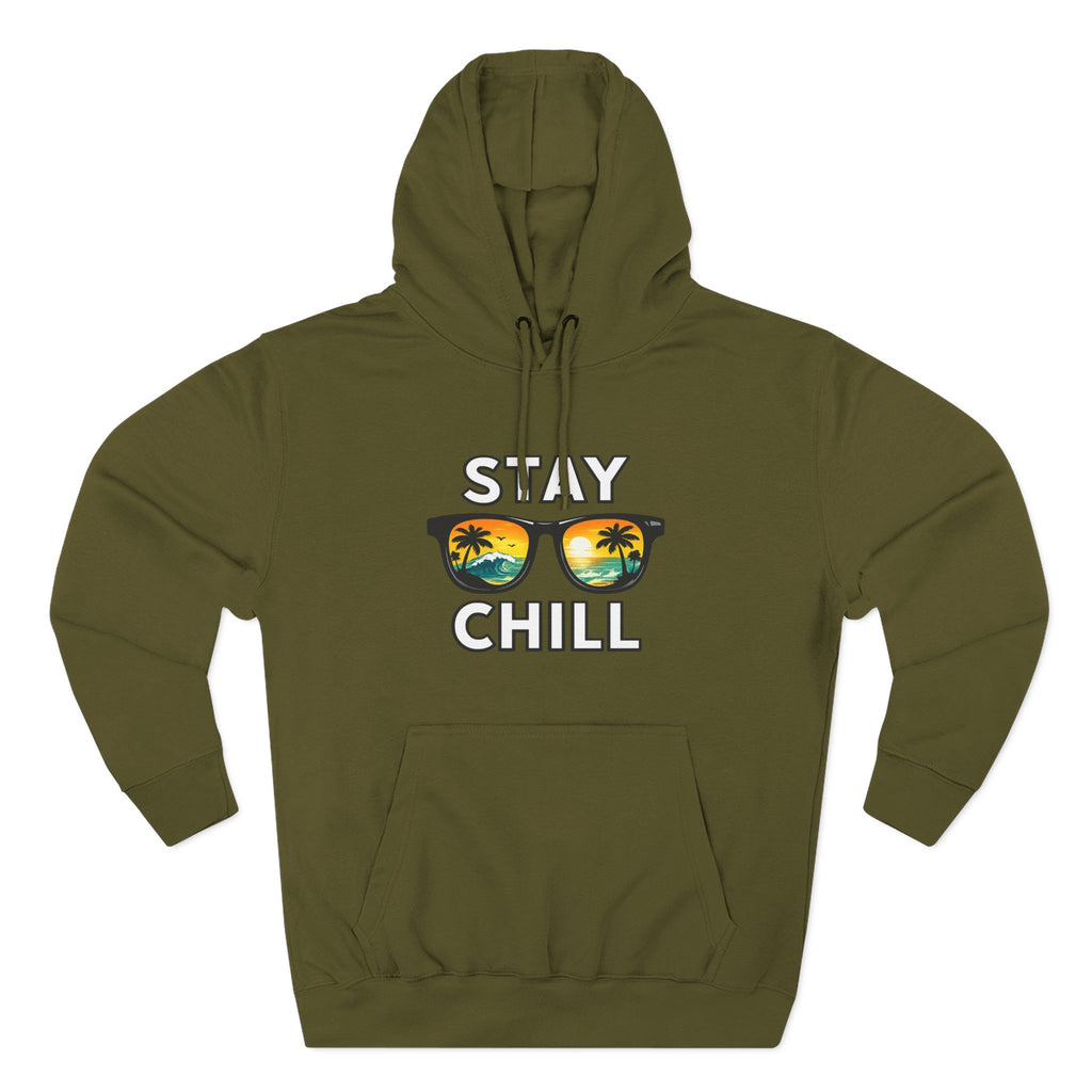 Stay Chill Sunglasses Hoodie — Casual Beach Vibe Pullover