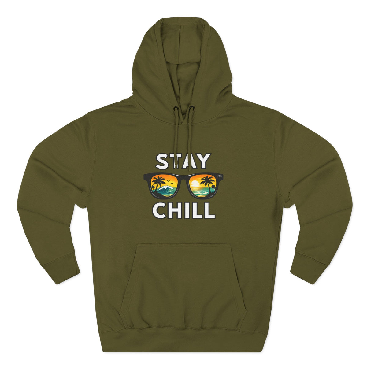 Stay Chill Sunglasses Hoodie — Casual Beach Vibe Pullover