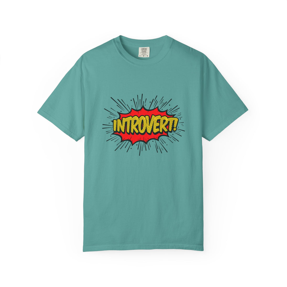 Introvert Comic Pop T-Shirt — Graphic "INTROVERT!" Tee