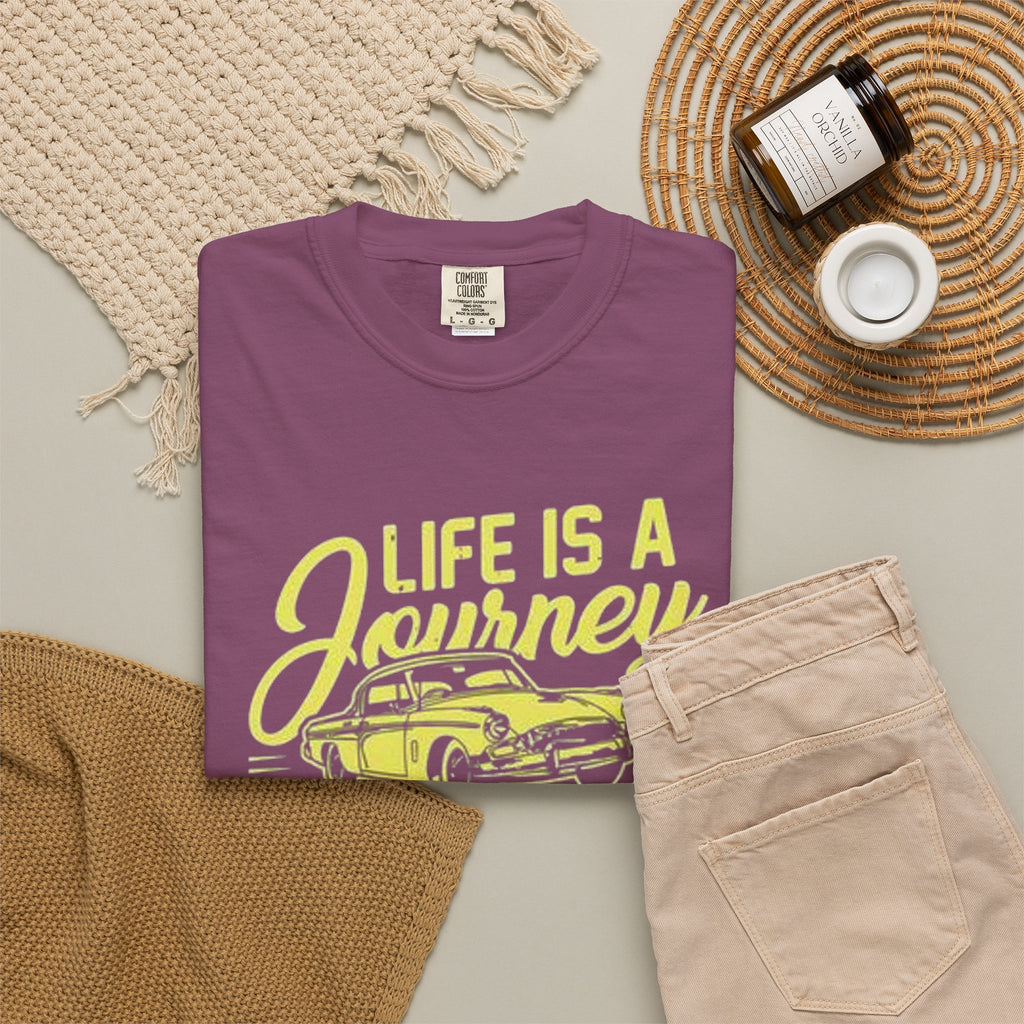 Enjoy The Ride T-Shirt — 'Life Is A Journey' Vintage Car Tee