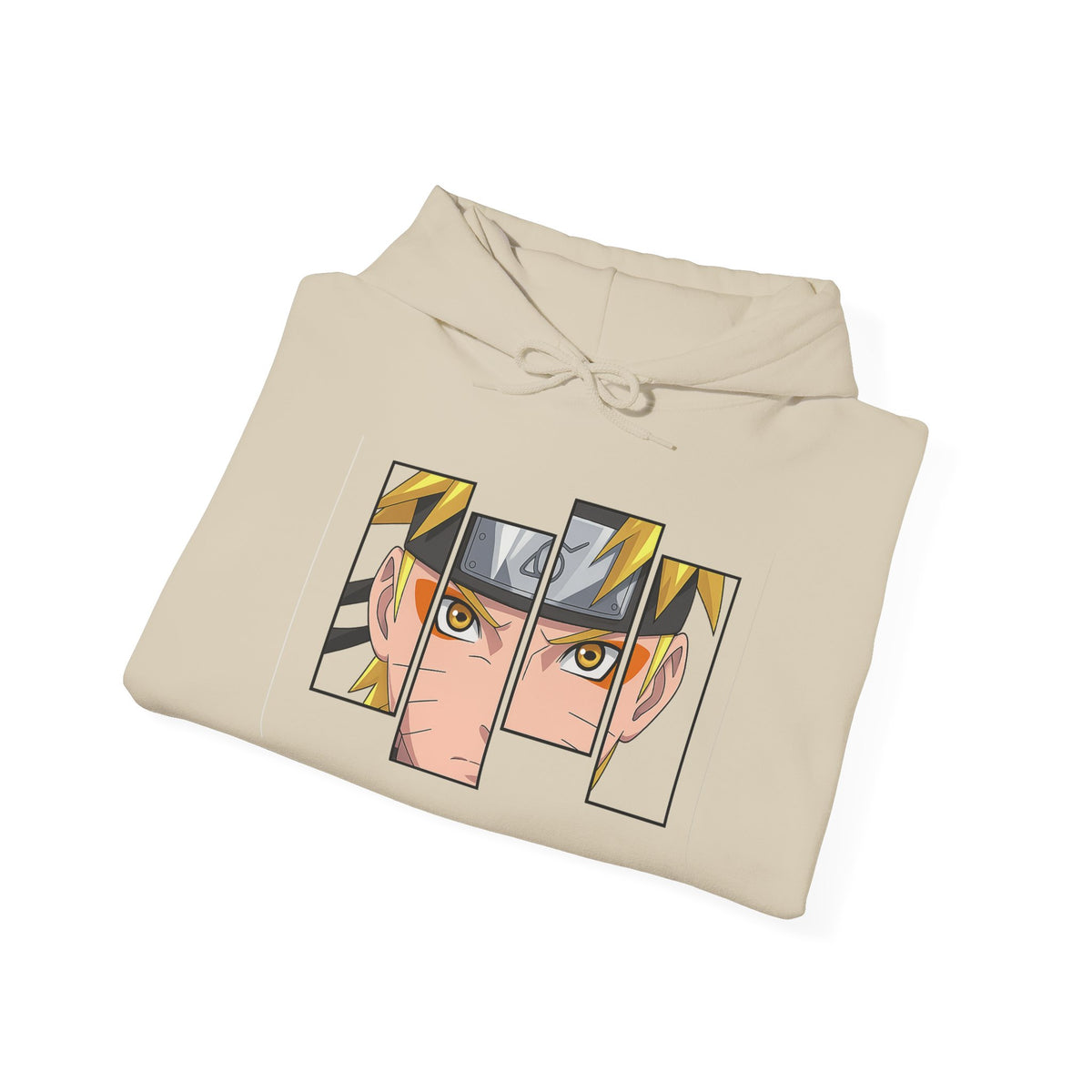 Anime Eyes Split-Panel Hoodie