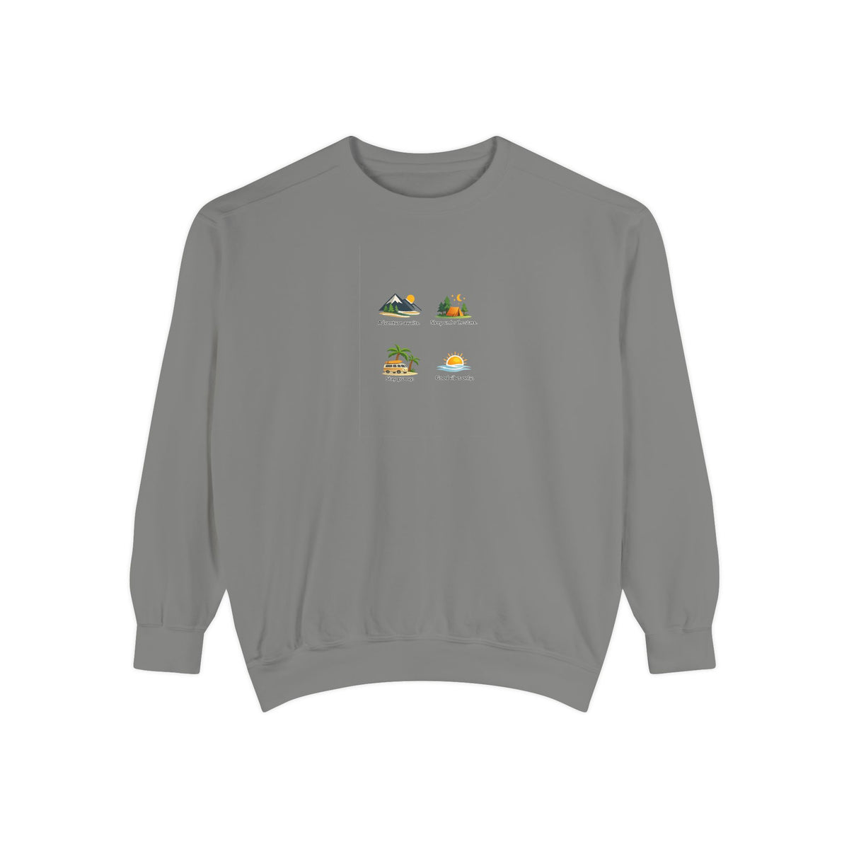 Good Vibes Only Sweatshirt — Sunrise Graphic Cozy Pullover