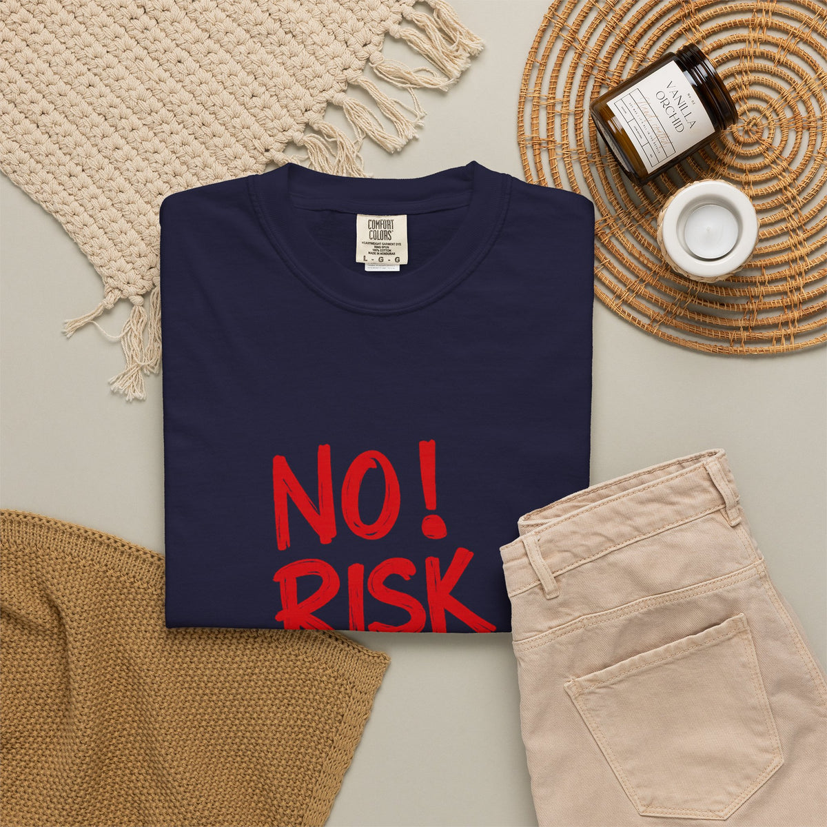 No Risk No Story T-Shirt — Motivational Graphic Tee