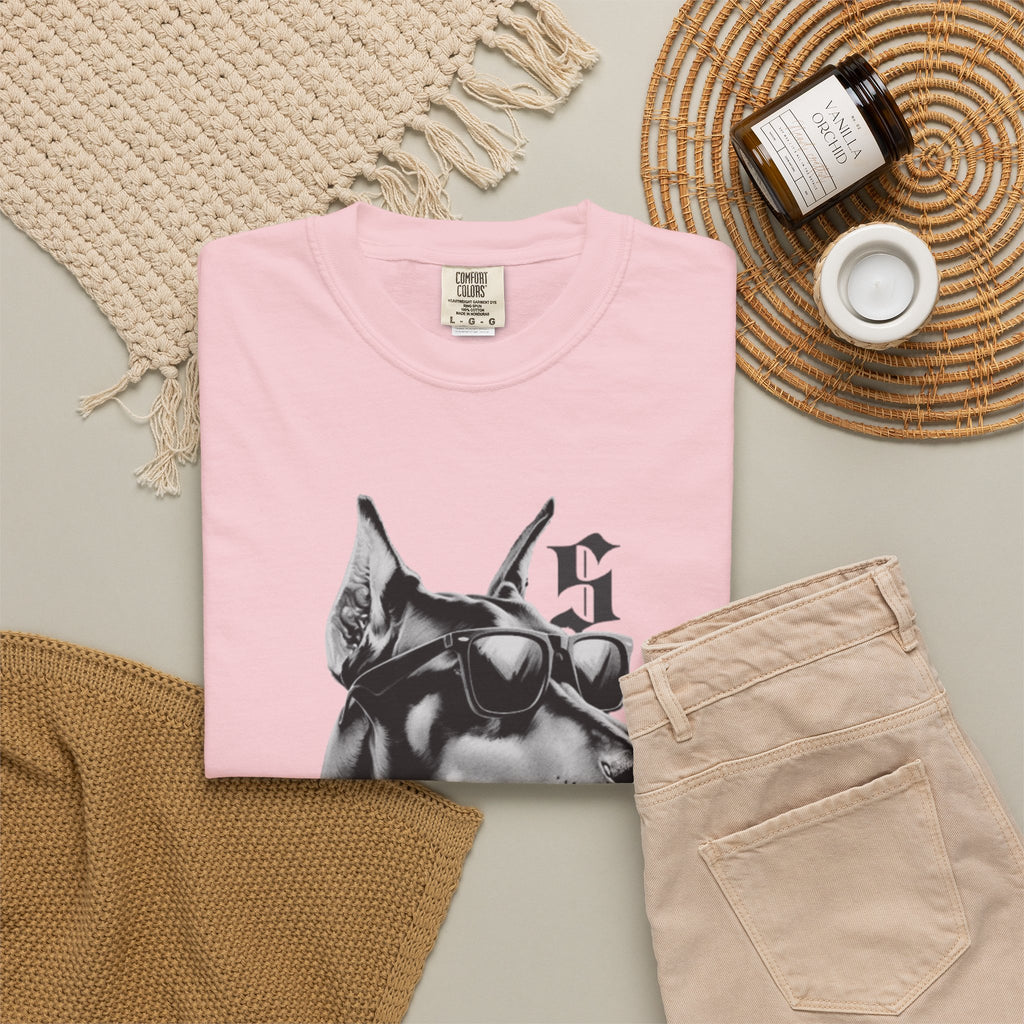 Doberman Sunglasses Graphic T-Shirt — "Snooper" Streetwear Tee