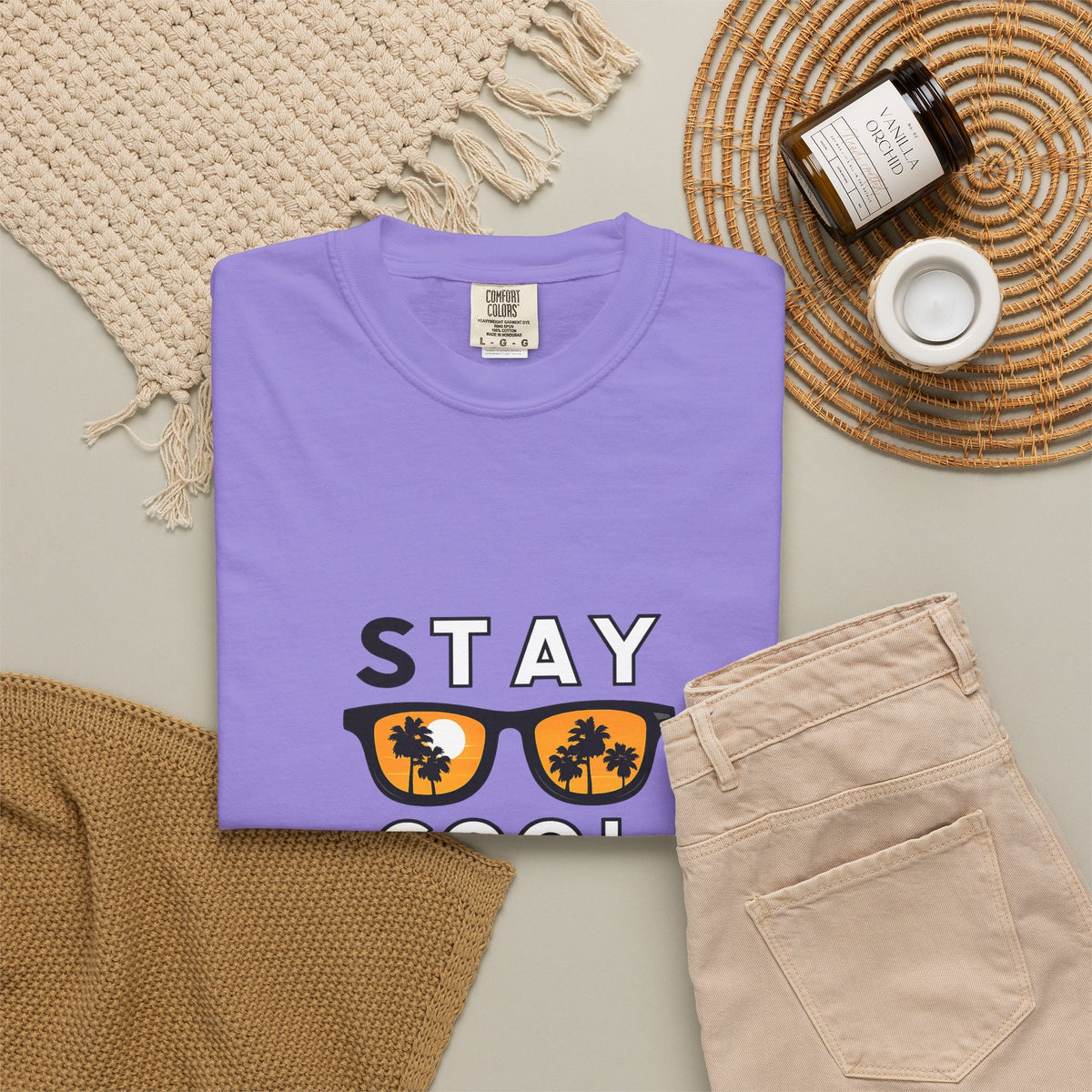 Stay Cool Sunglasses Graphic T-Shirt
