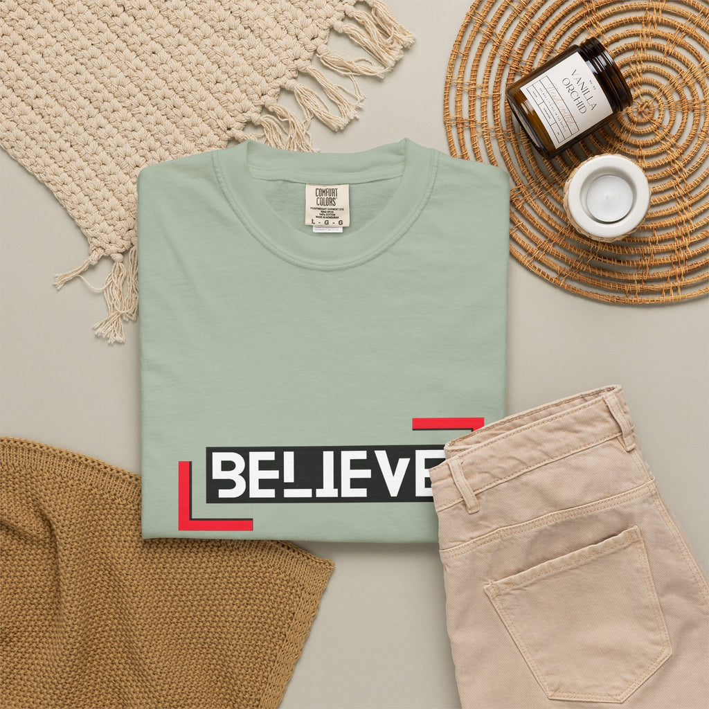 Believe Graphic T-Shirt — Bold Motivational Tee