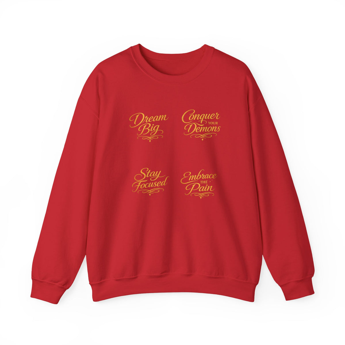 Embrace the Pain Crewneck Sweatshirt — Motivational Graphic Pullover
