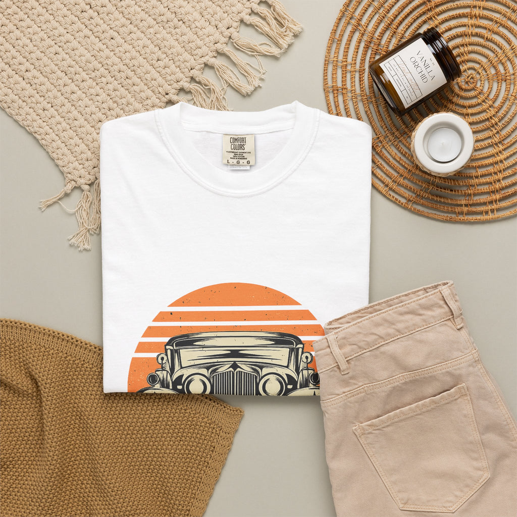 Vintage Car Sunset T-Shirt