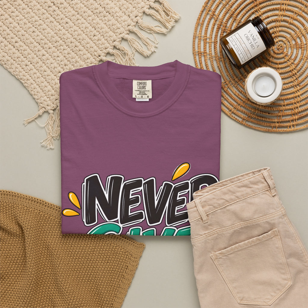 Never Give Up T-Shirt — Motivational Graphic Tee