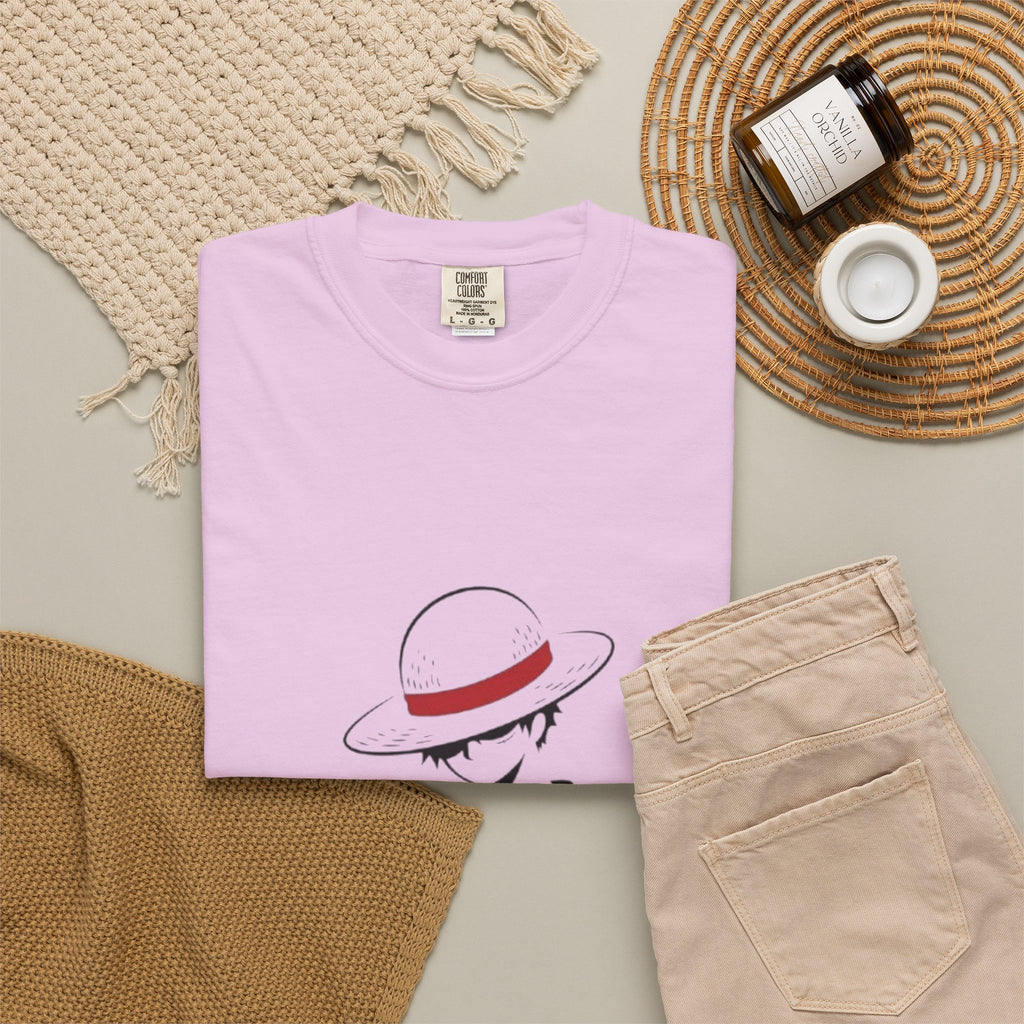 Minimal Straw Hat Silhouette T-Shirt