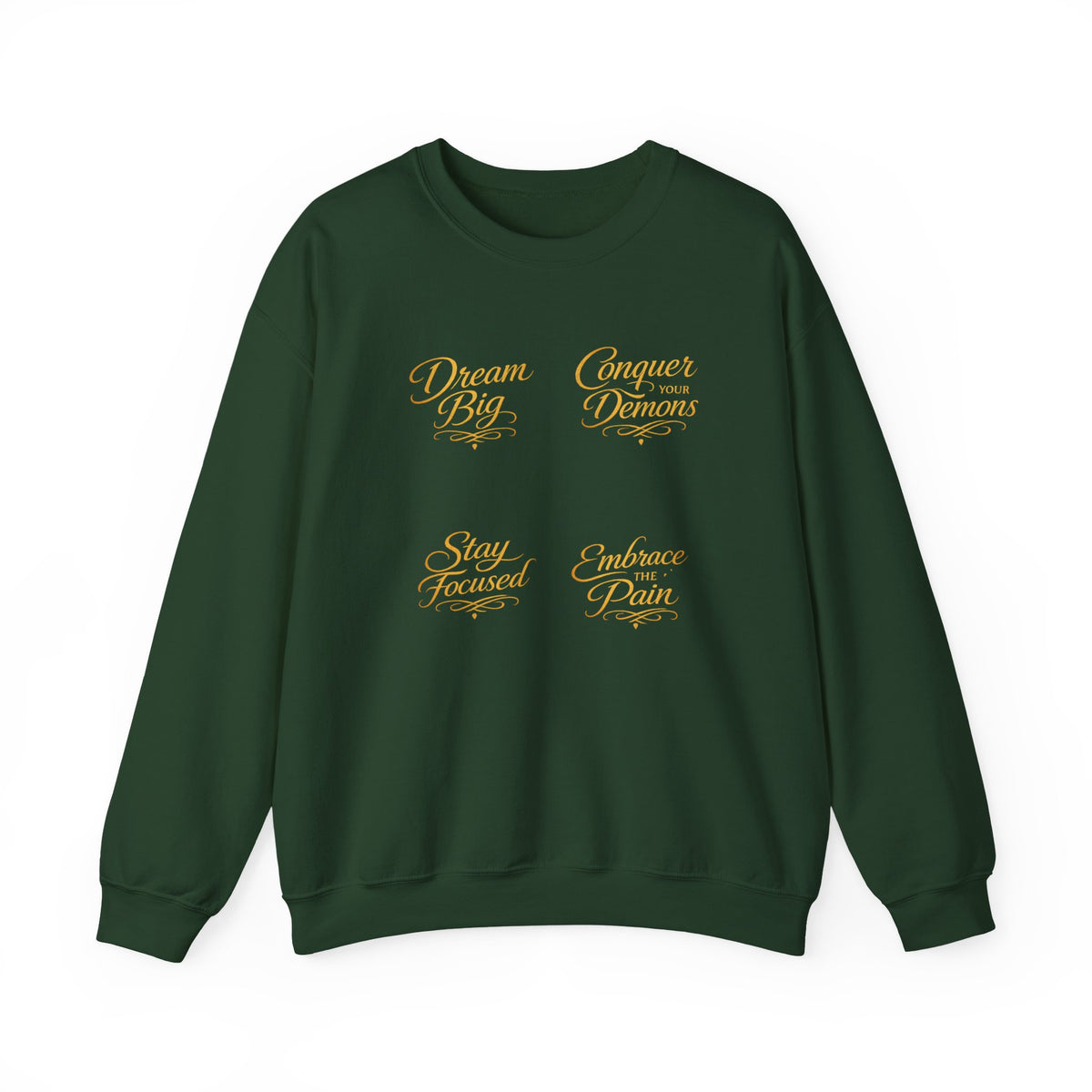 Embrace the Pain Crewneck Sweatshirt — Motivational Graphic Pullover