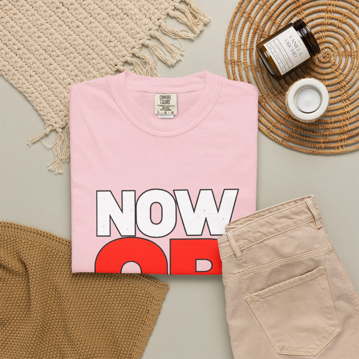 Now Or Never T-Shirt — Motivational Graphic Tee