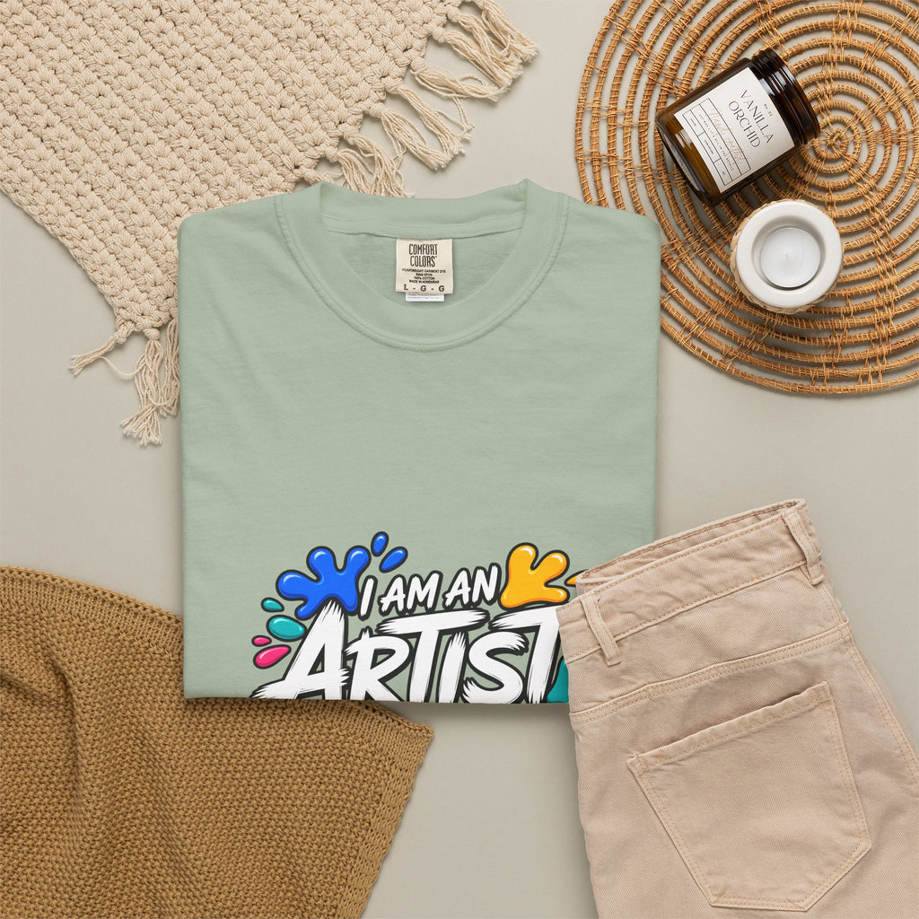 Artist T‑Shirt — "Human Artist" Colorful Paint Splash Graphic Tee