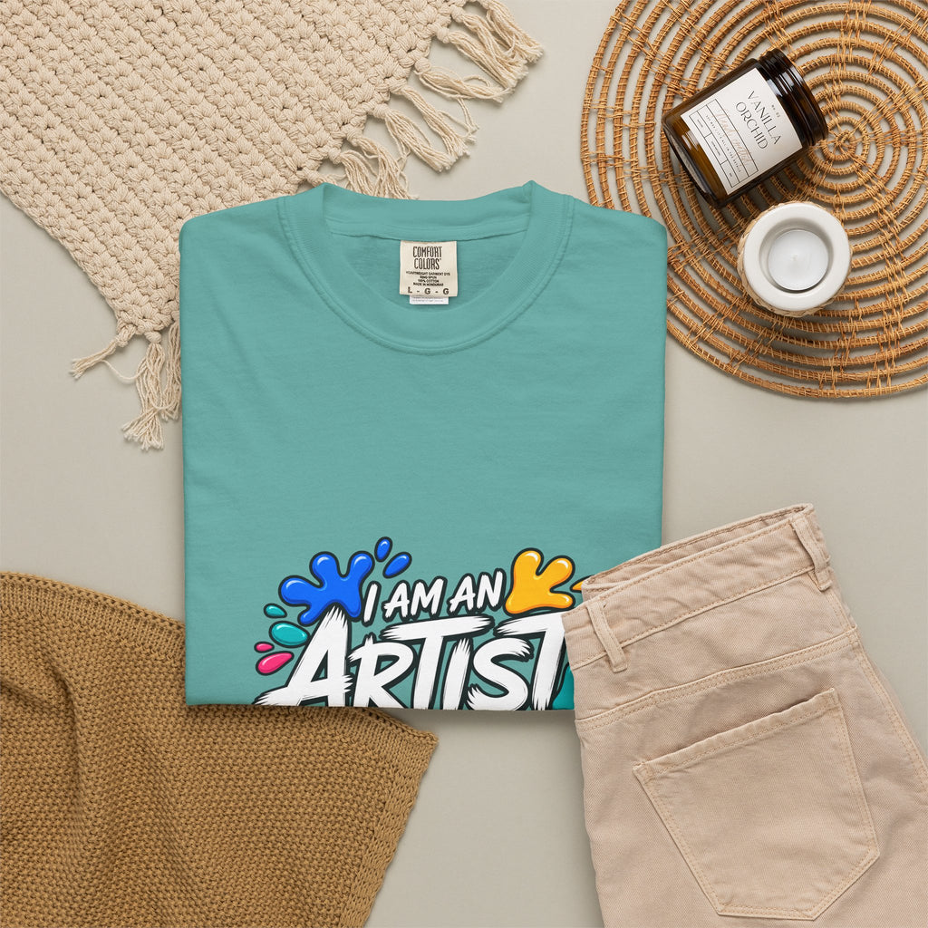 Artist T‑Shirt — "Human Artist" Colorful Paint Splash Graphic Tee