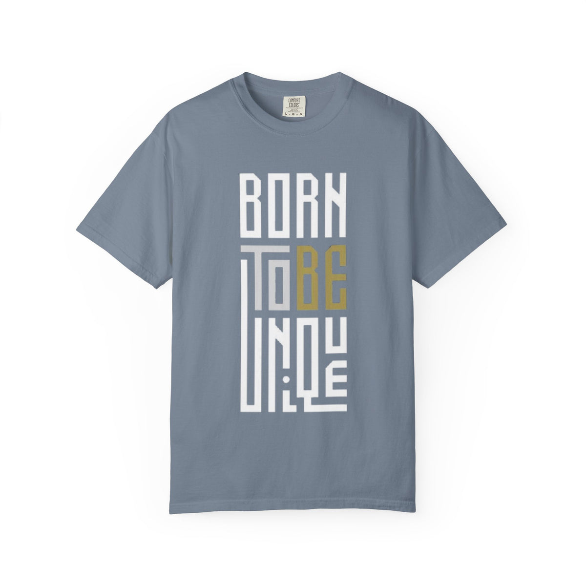 T-Shirt — "Born To Be Untile" Bold Vertical Typography Tee