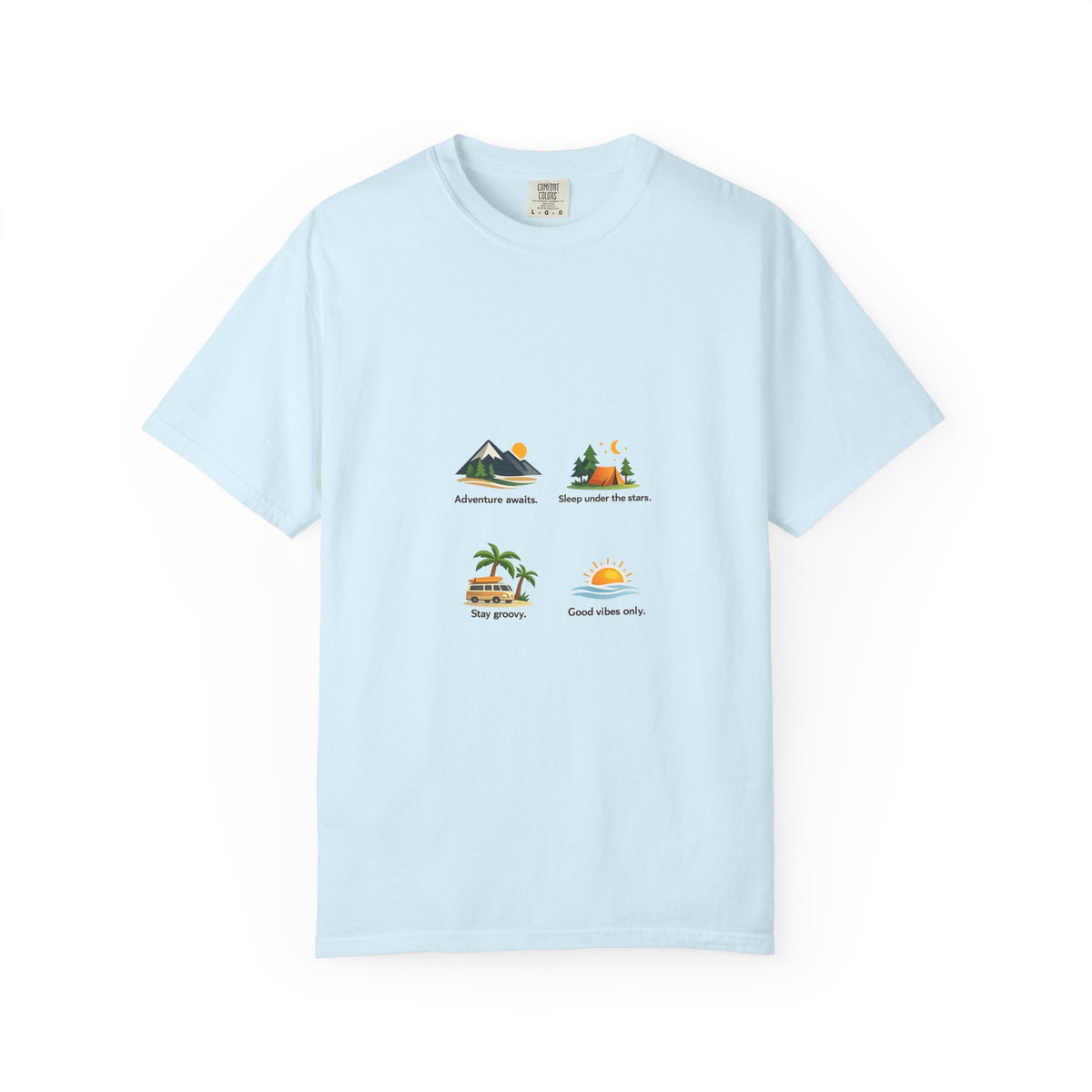 Vintage Surf Van T-Shirt – "Stay Groovy" Retro Beach Tee