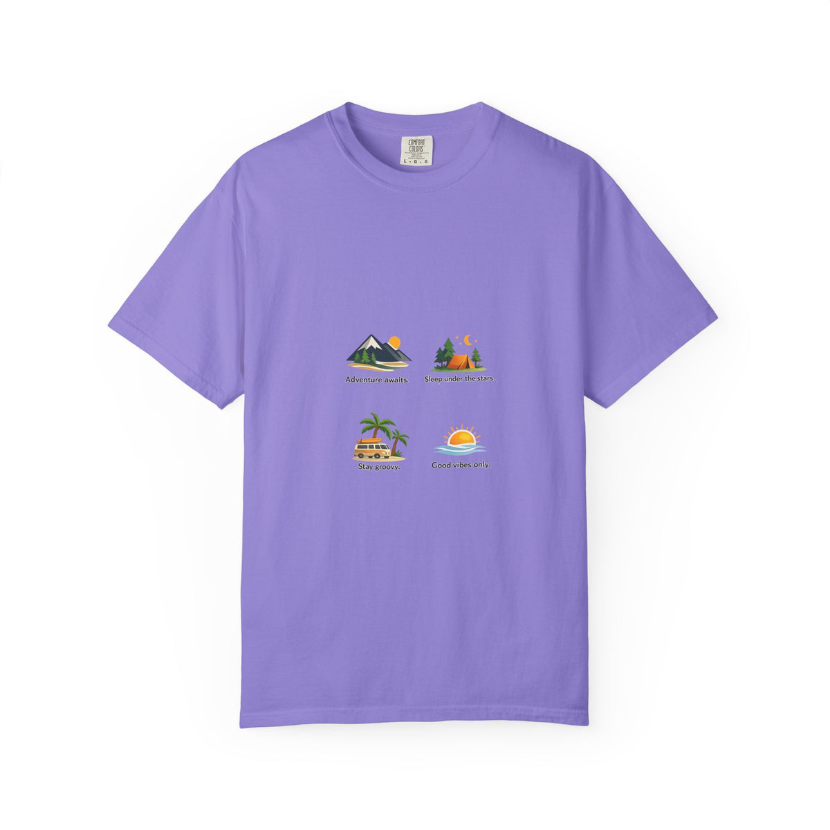 Vintage Surf Van T-Shirt – "Stay Groovy" Retro Beach Tee