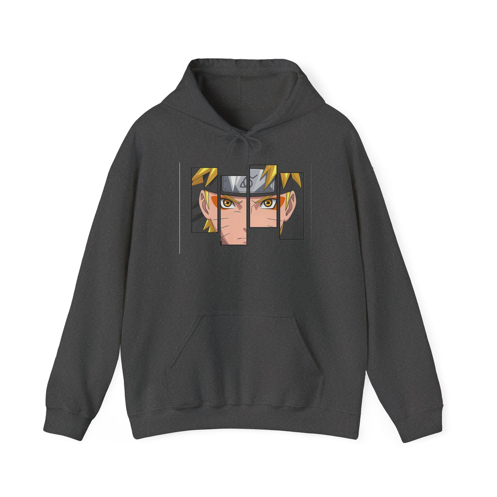 Anime Eyes Split-Panel Hoodie