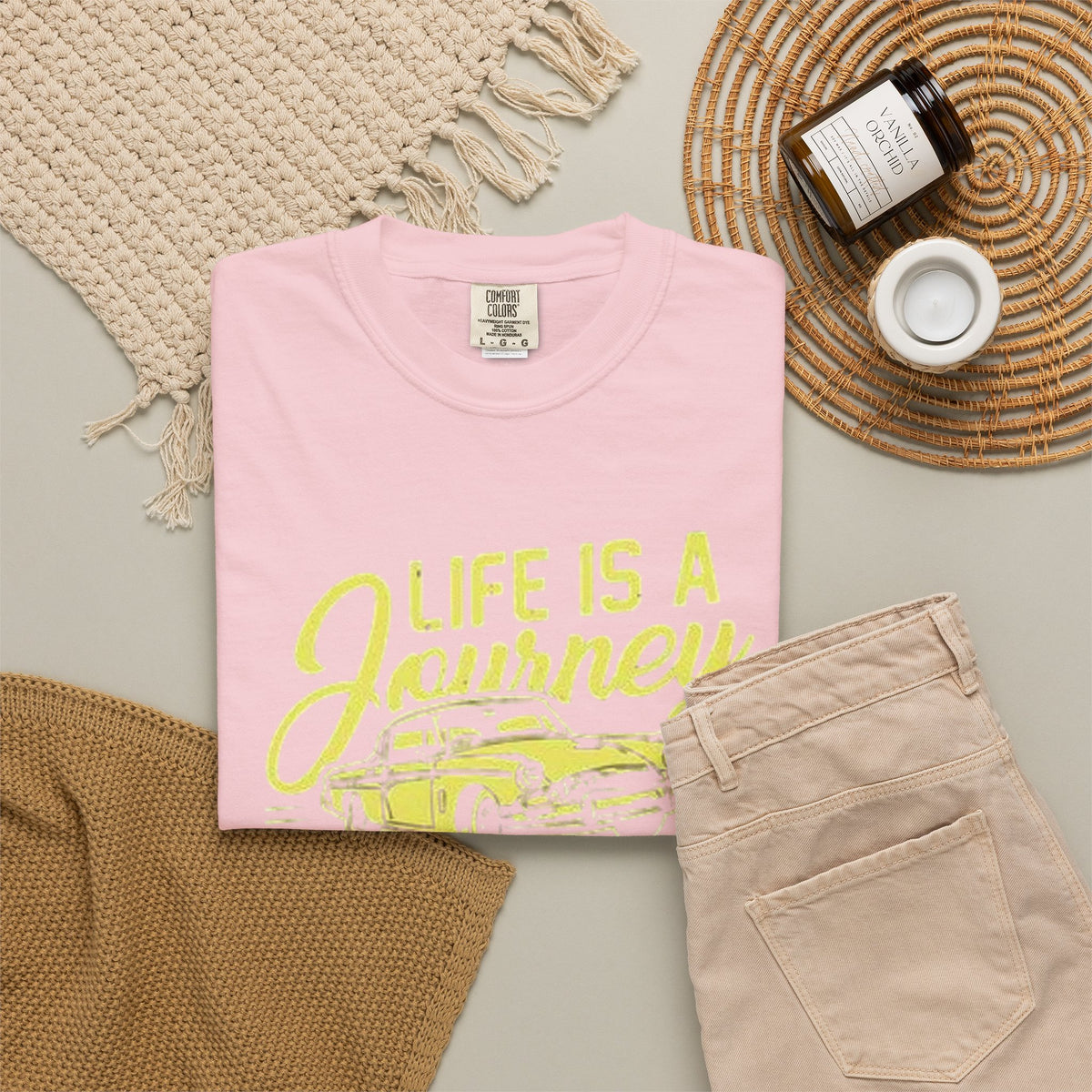 Enjoy The Ride T-Shirt — 'Life Is A Journey' Vintage Car Tee