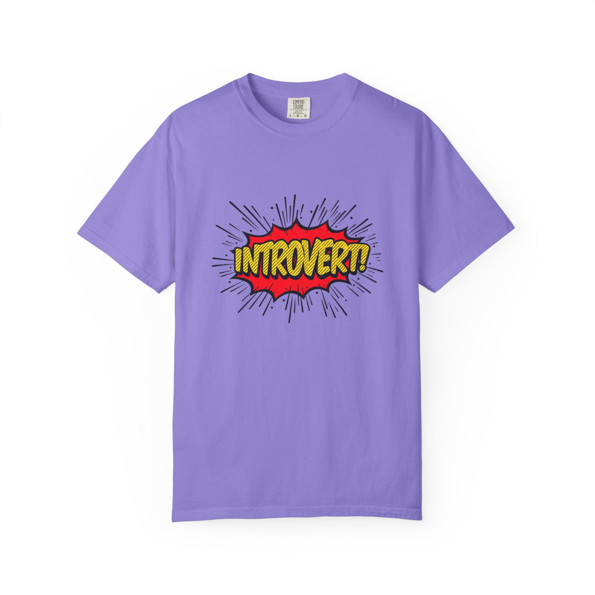 Introvert Comic Pop T-Shirt — Graphic "INTROVERT!" Tee