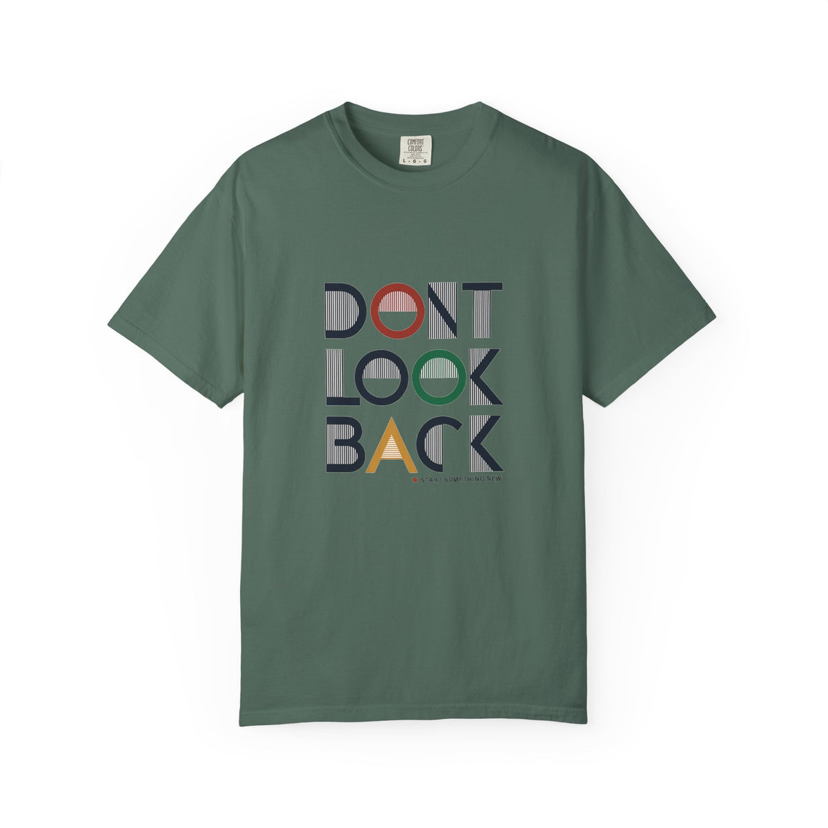 Don't Look Back T-Shirt — Retro Motivational Graphic Tee