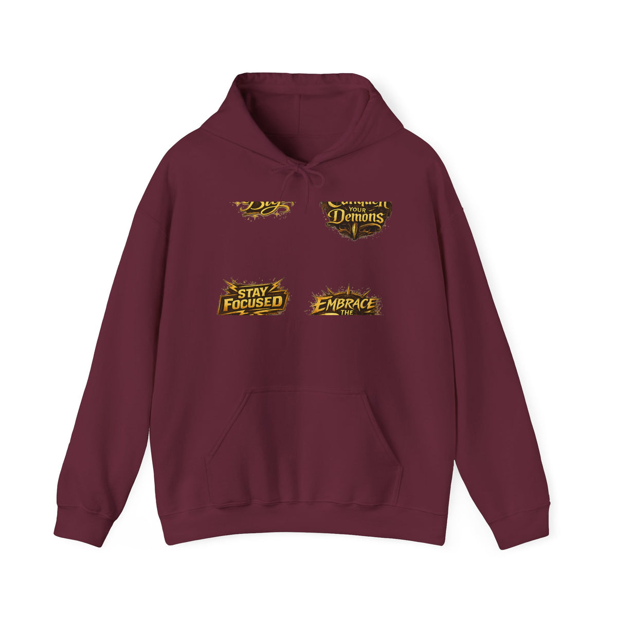 Stay Focused Hoodie — Motivational Graphic Pullover