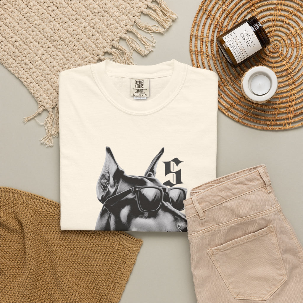 Doberman Sunglasses Graphic T-Shirt — "Snooper" Streetwear Tee