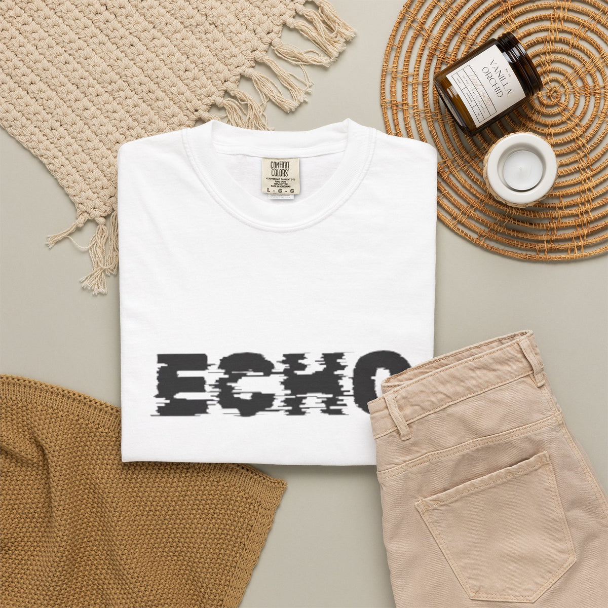 Echo Distorted Logo T-Shirt