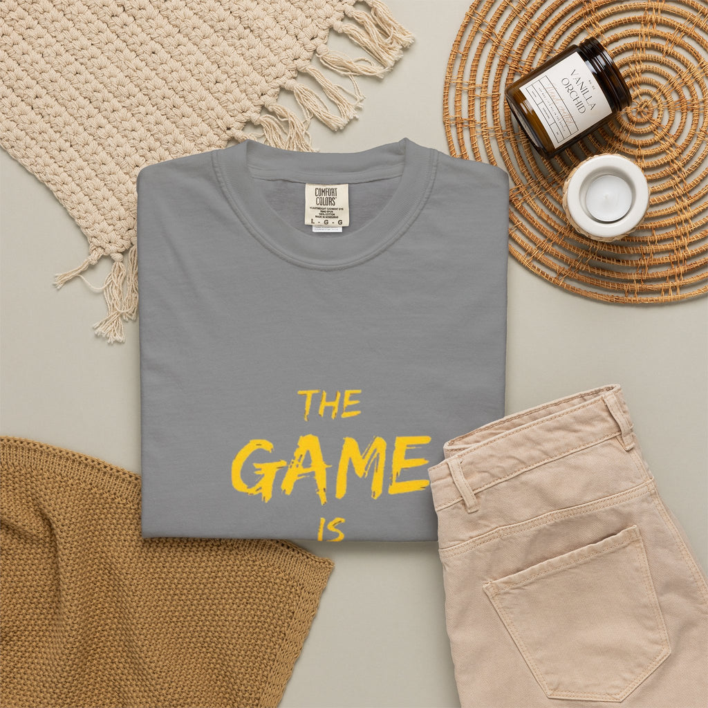 T-Shirt — “The Game Is Not Over” Motivational Graphic Tee