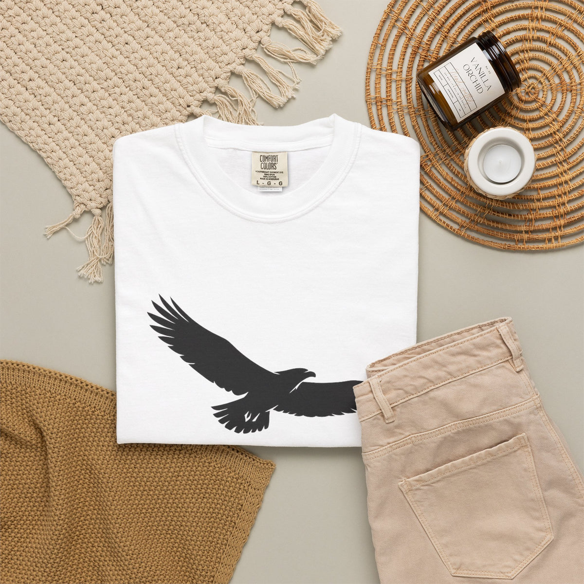 Rise Above Eagle T-Shirt — Inspirational Eagle Graphic Tee