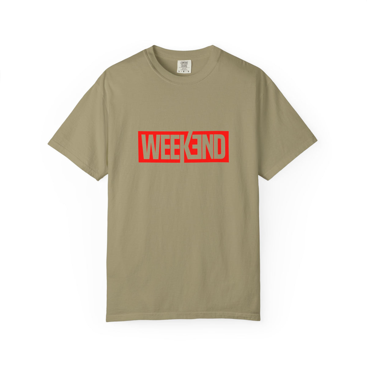 Weekend Box Logo T-Shirt — Retro Red Graphic Tee
