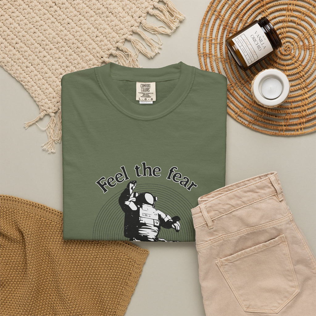 Astronaut 'Feel the Fear and Do It Anyway' Graphic T‑Shirt