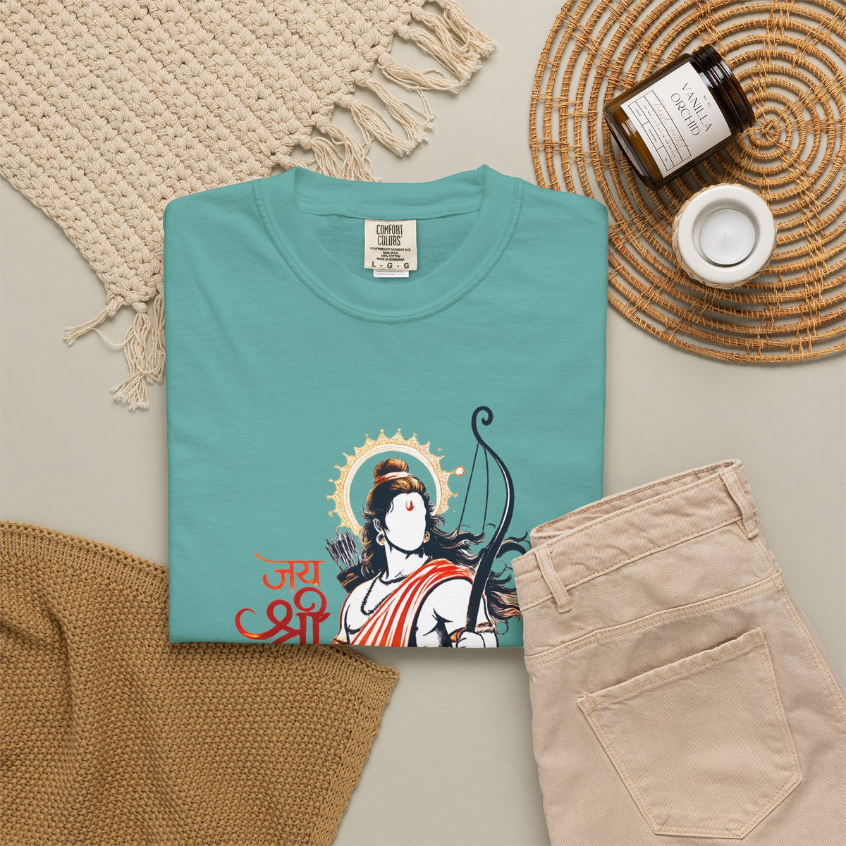 Shri Ram Bow T-Shirt — Jai Shri Ram Devotional Graphic Tee