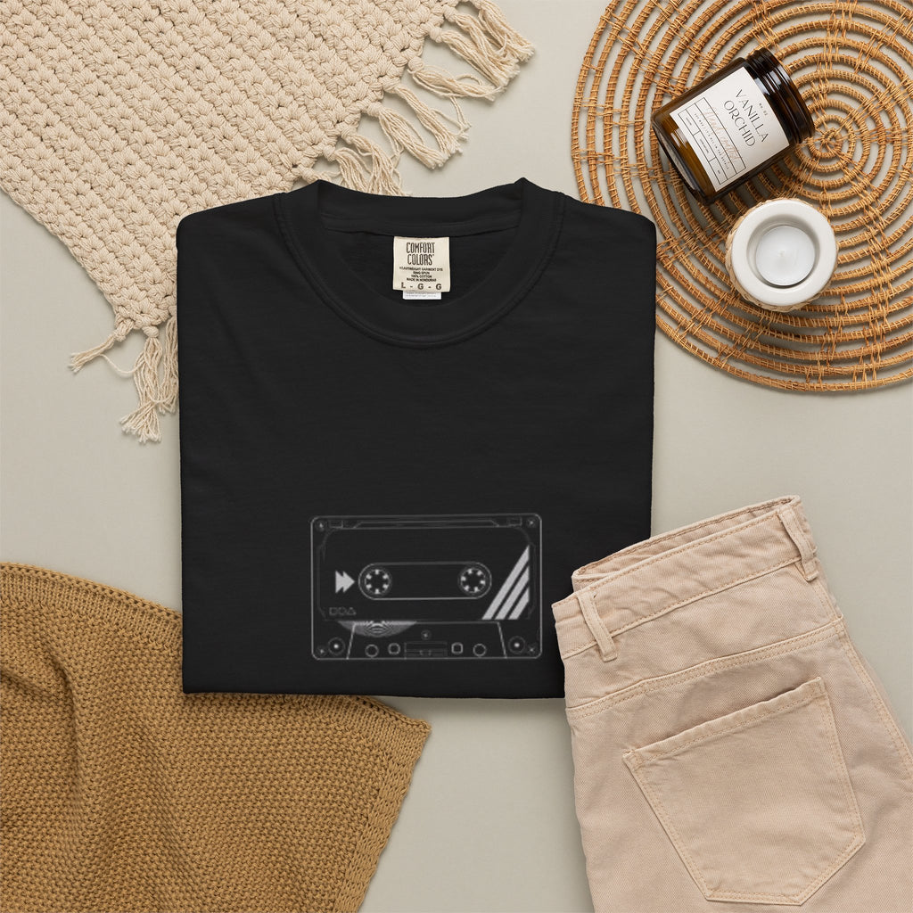 Retro Cassette Tape T-Shirt — Vintage Music Graphic Tee