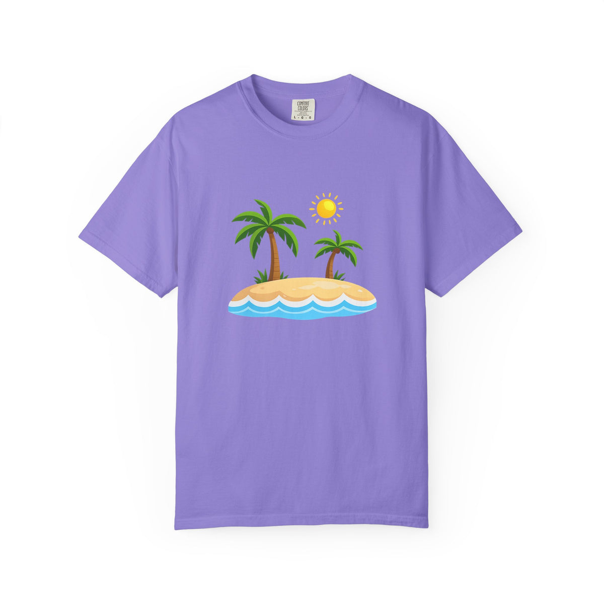 Island Paradise T-Shirt — Tropical Palm Tree Beach Graphic