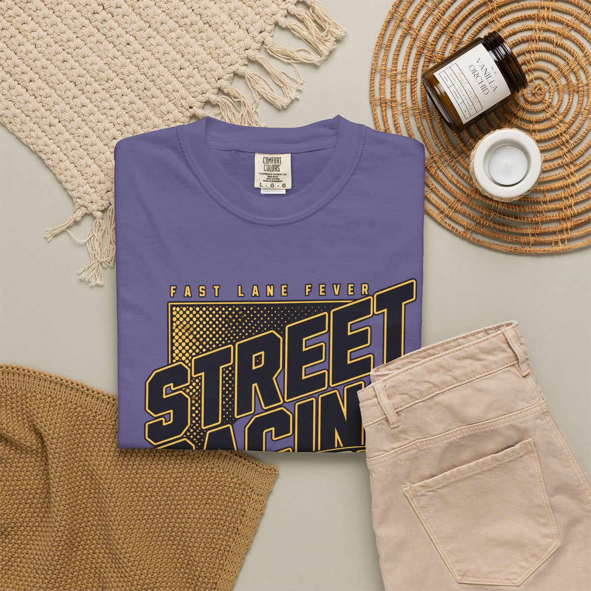 Street Racing Car T-Shirt — Retro Drift Racing Graphic Tee