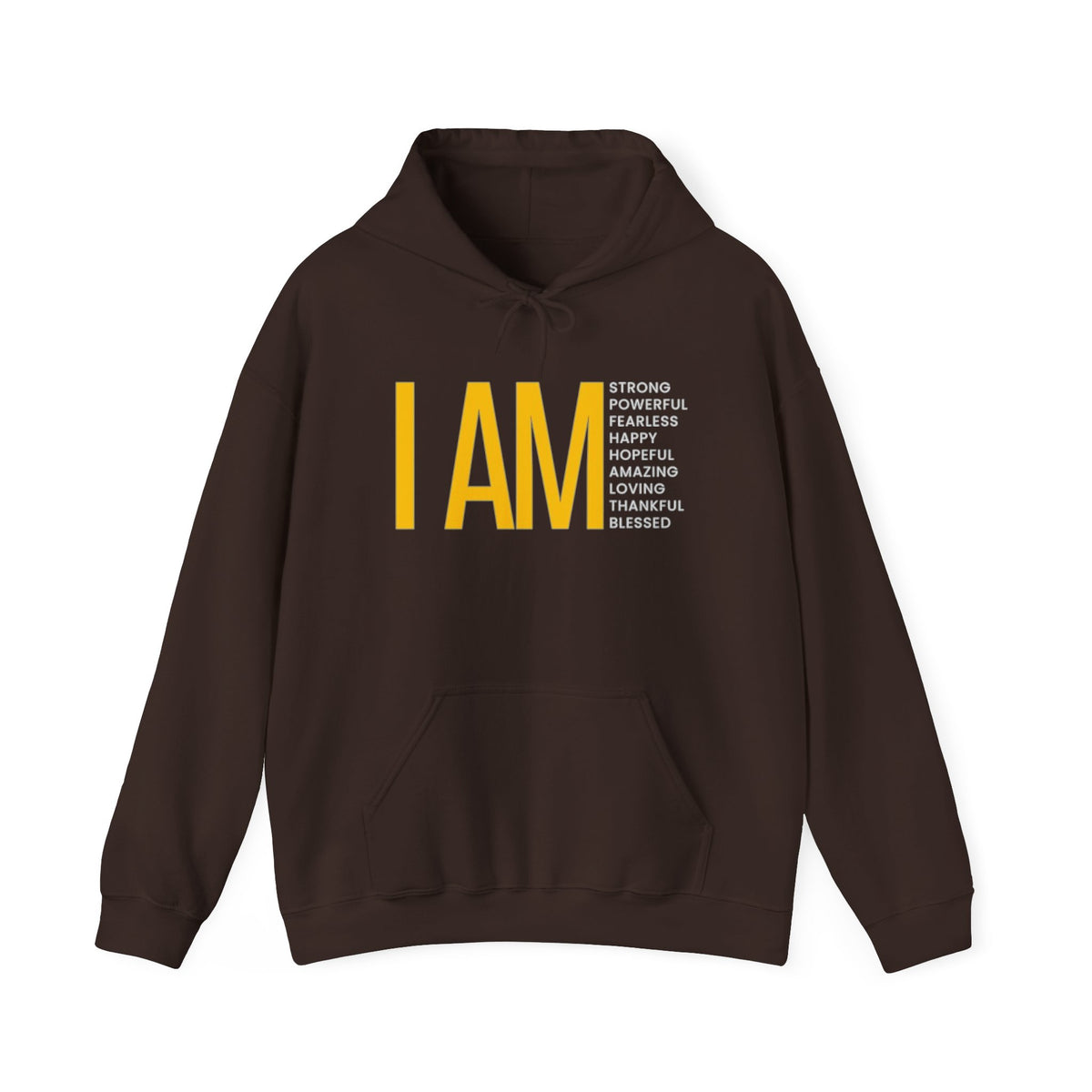 I AM Affirmation Hoodie — Inspirational Self-Love Sweatshirt