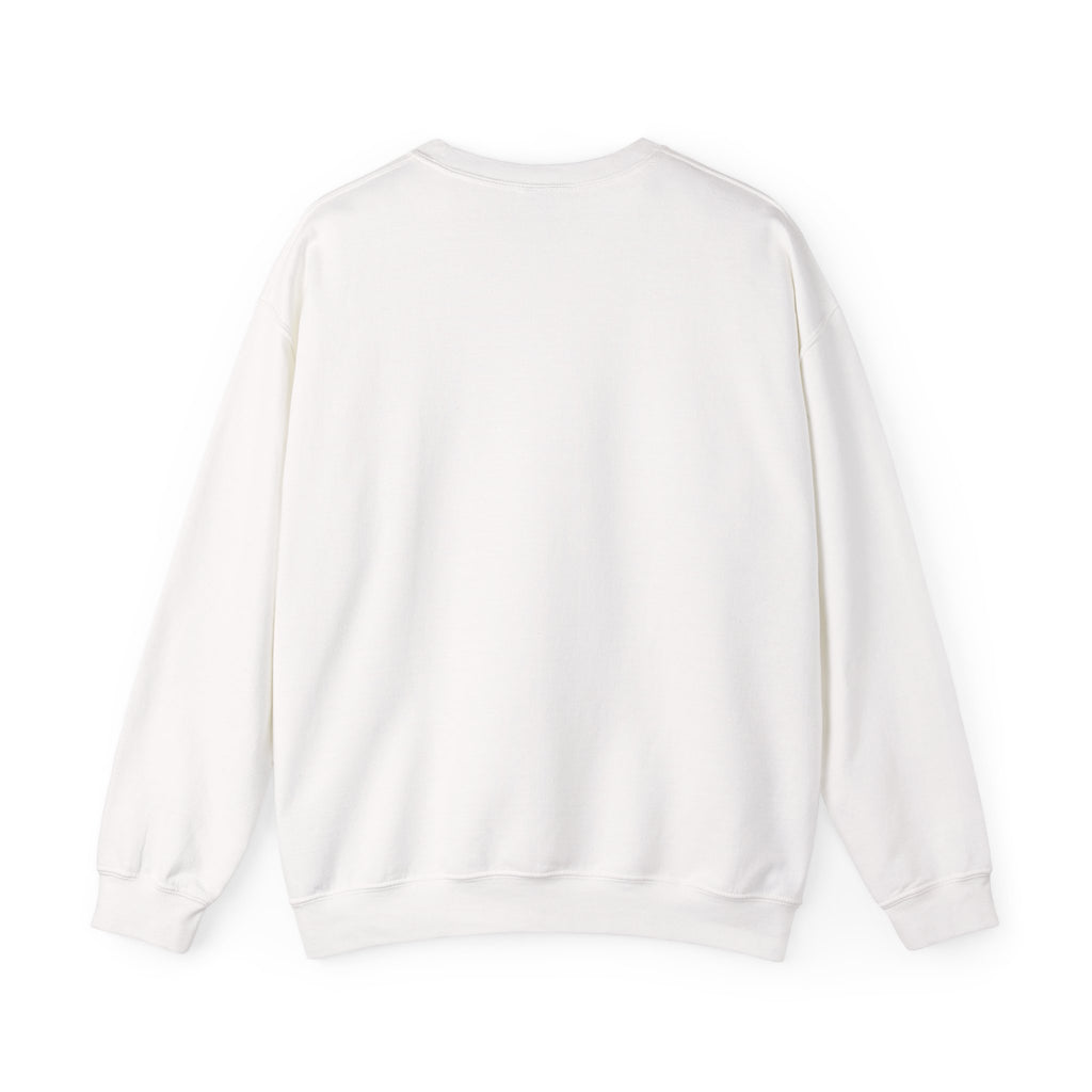 Emotional Blocks Crewneck Sweatshirt — Stacked Expressive Face Cubes Graphic