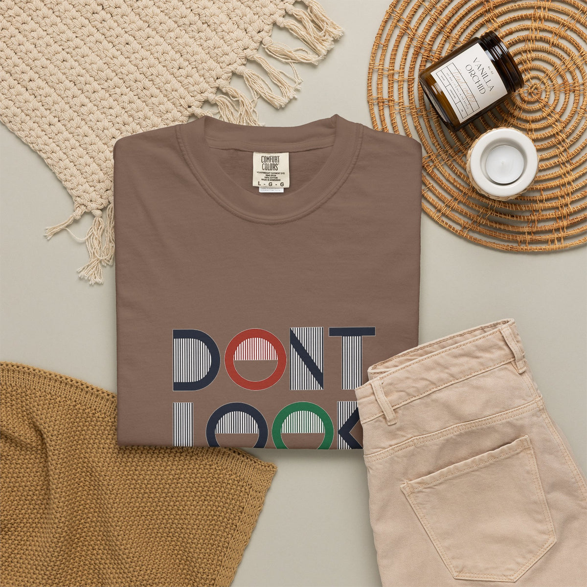 Don't Look Back T-Shirt — Retro Motivational Graphic Tee