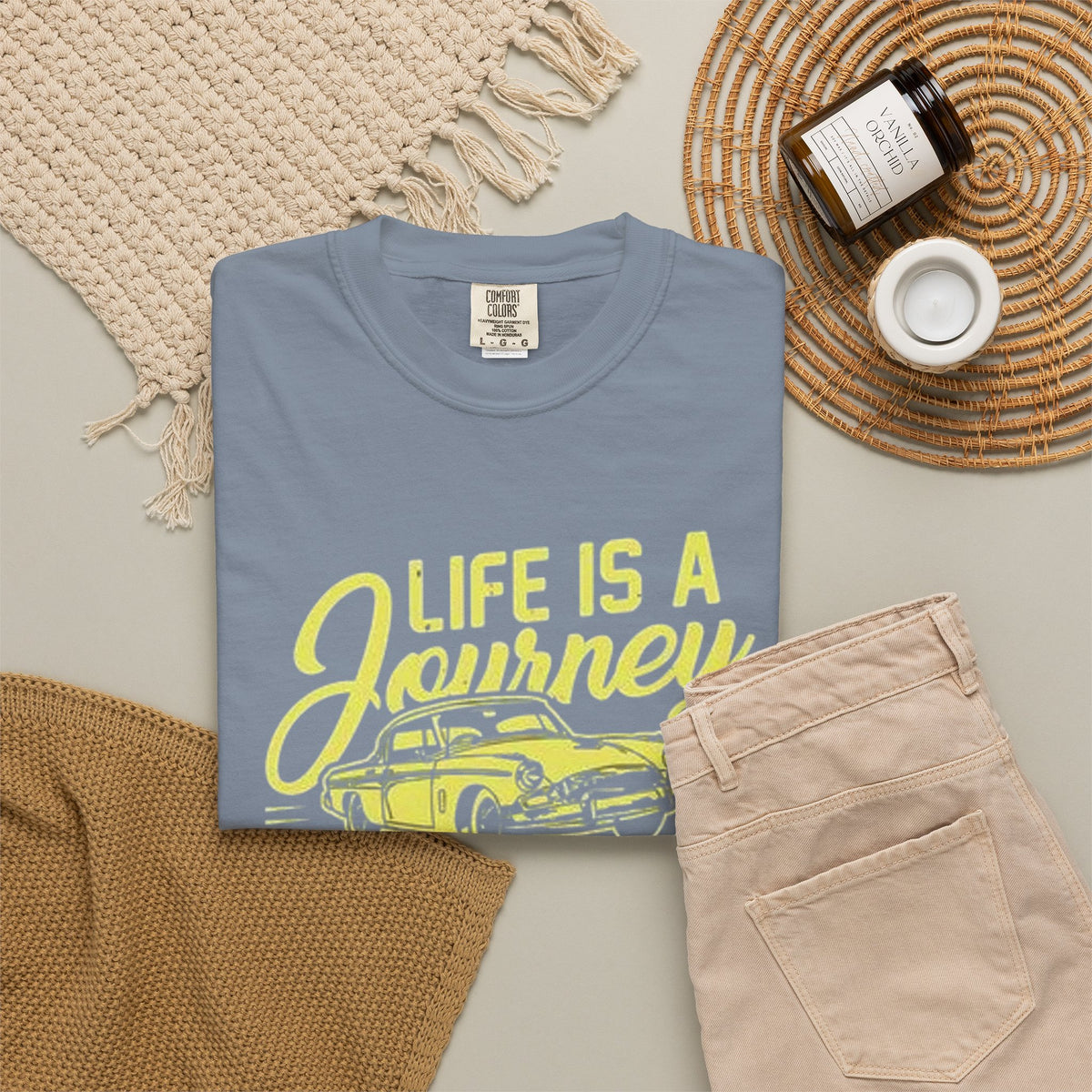 Enjoy The Ride T-Shirt — 'Life Is A Journey' Vintage Car Tee
