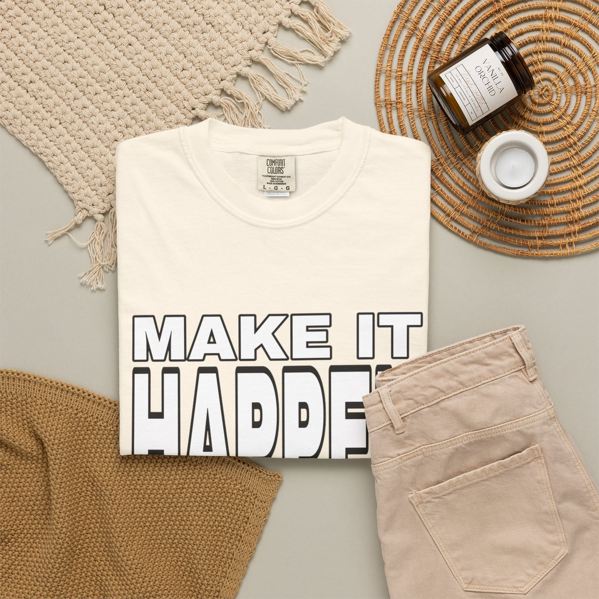 Make It Happen T-Shirt – Motivational Graphic Tee