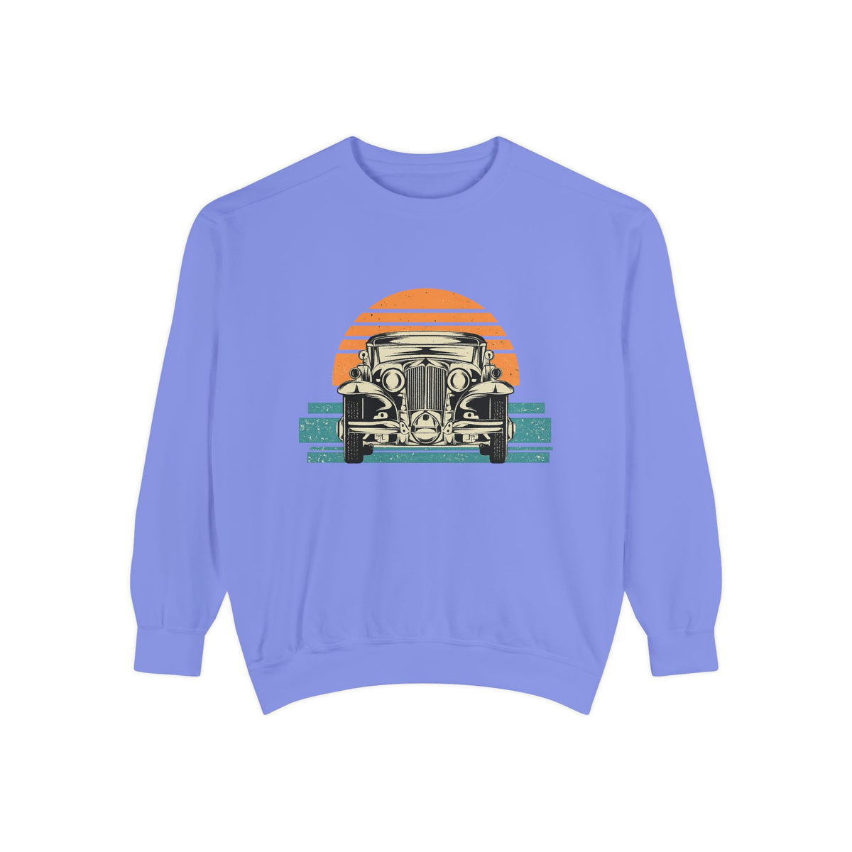 Vintage Car Sunset Sweatshirt