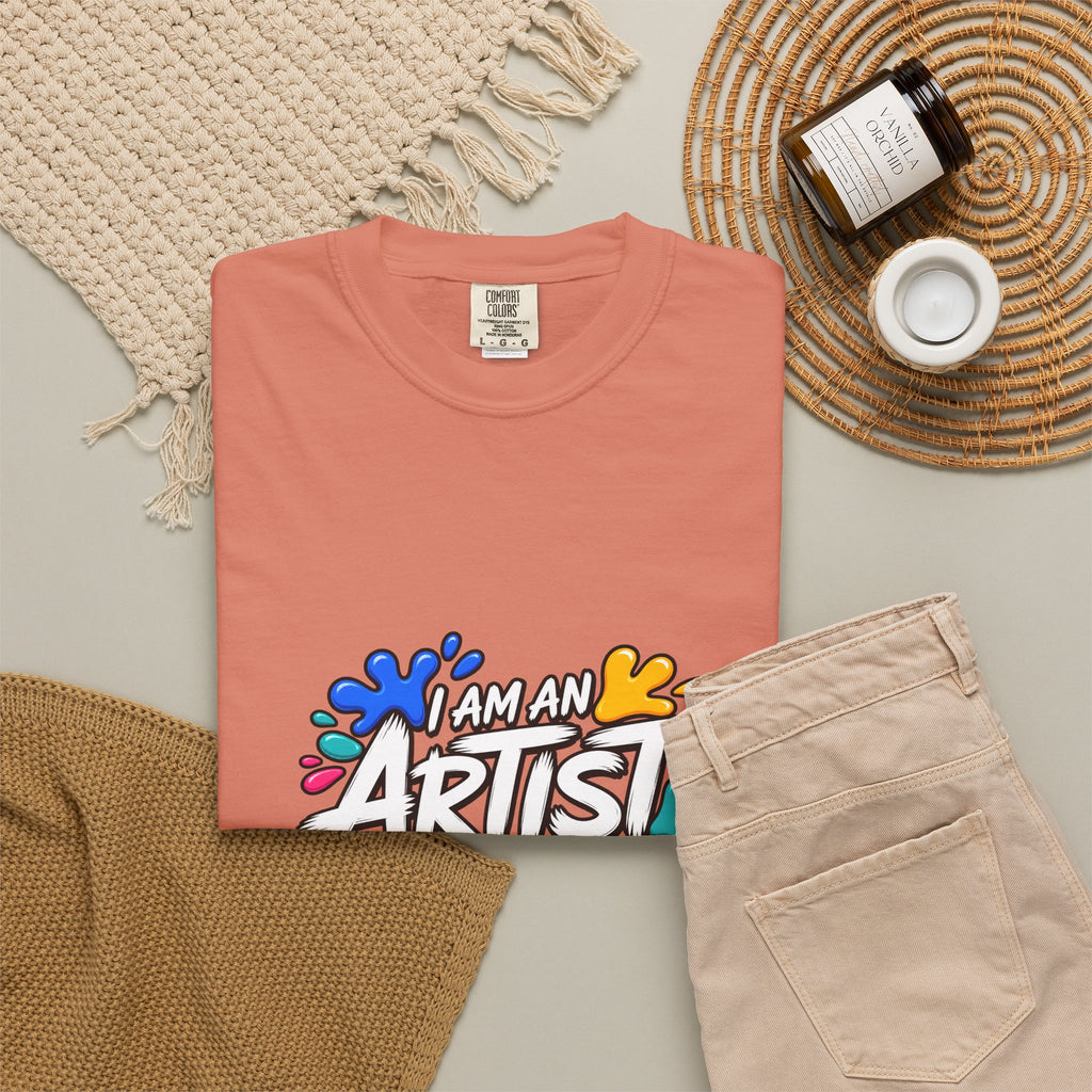 Artist T‑Shirt — "Human Artist" Colorful Paint Splash Graphic Tee