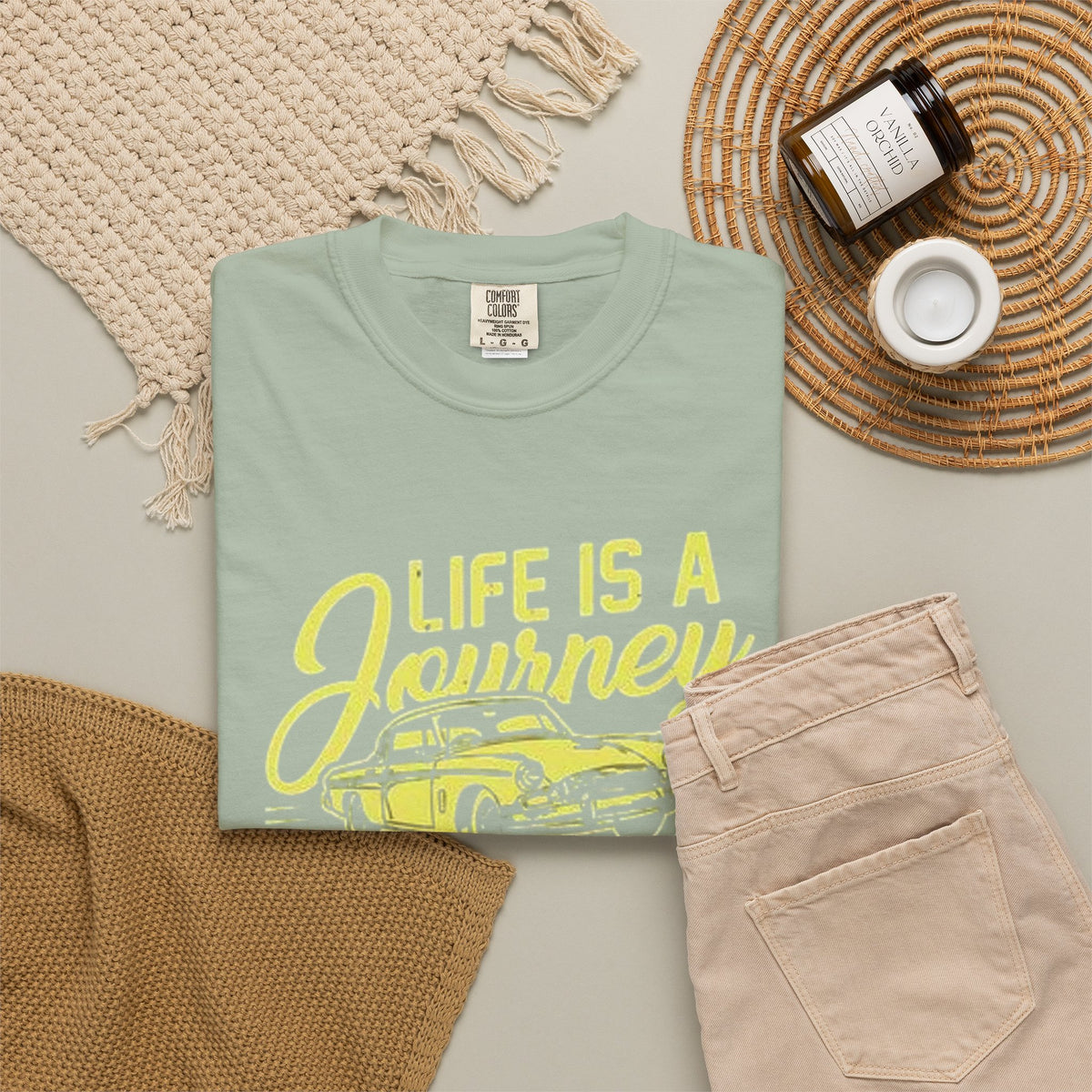 Enjoy The Ride T-Shirt — 'Life Is A Journey' Vintage Car Tee