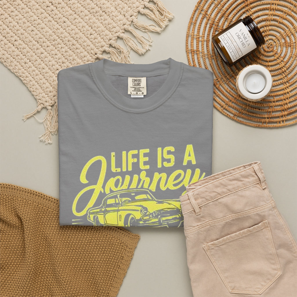 Enjoy The Ride T-Shirt — 'Life Is A Journey' Vintage Car Tee