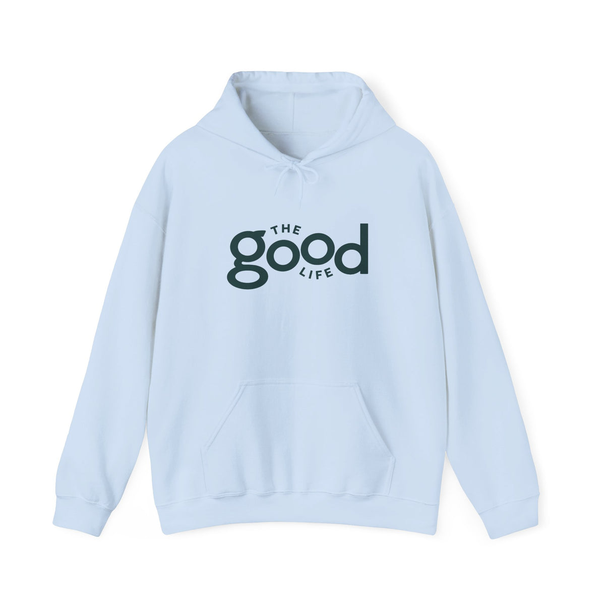 The Good Life Hoodie – Minimal Retro Logo Pullover