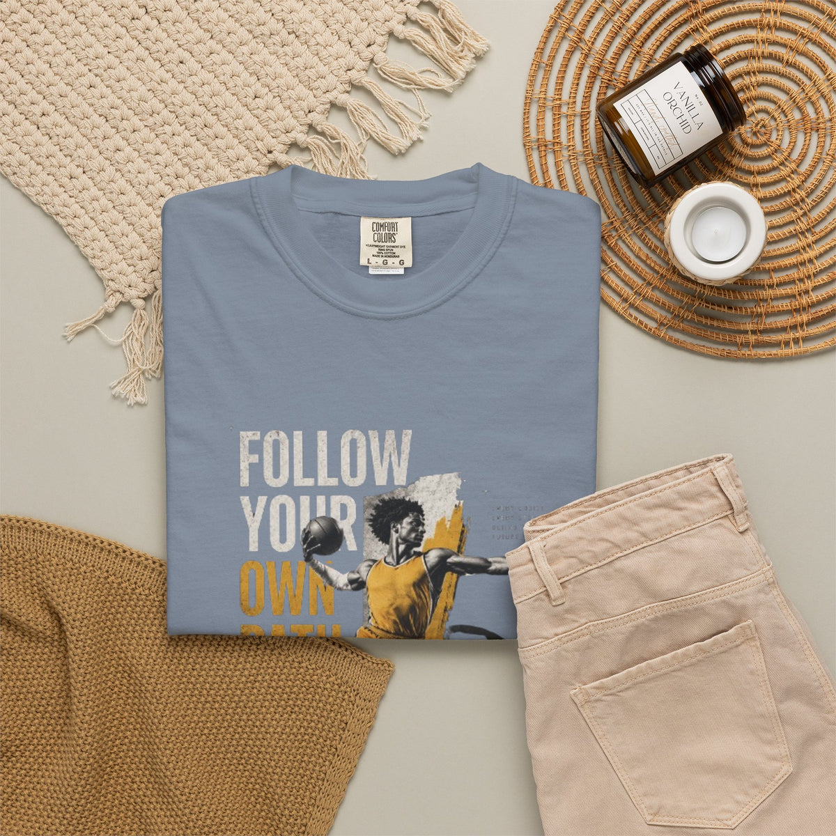 Follow Your Own Path T-Shirt — Inspirational Soccer Player Graphic Tee