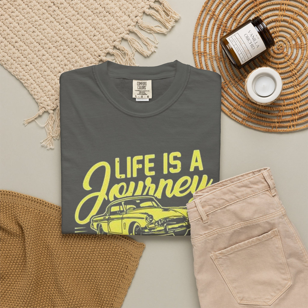 Enjoy The Ride T-Shirt — 'Life Is A Journey' Vintage Car Tee