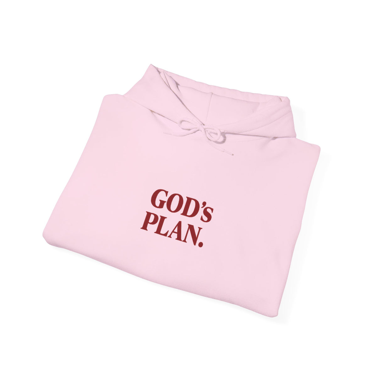 God's Plan Hoodie — Faith-Inspired White Pullover