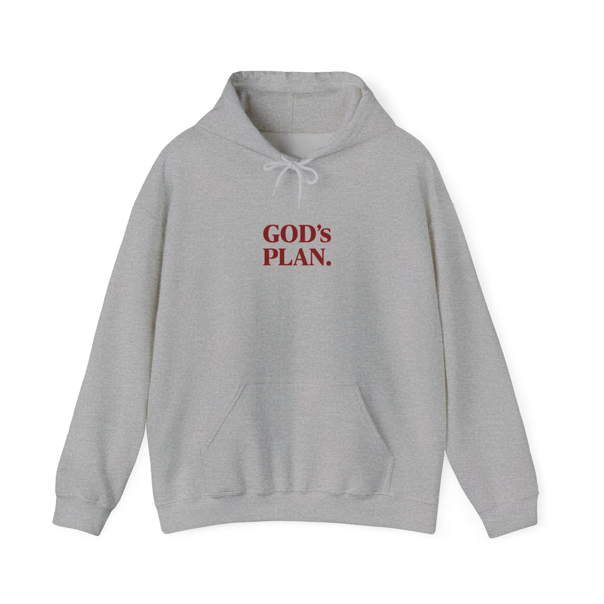 God's Plan Hoodie — Faith-Inspired White Pullover